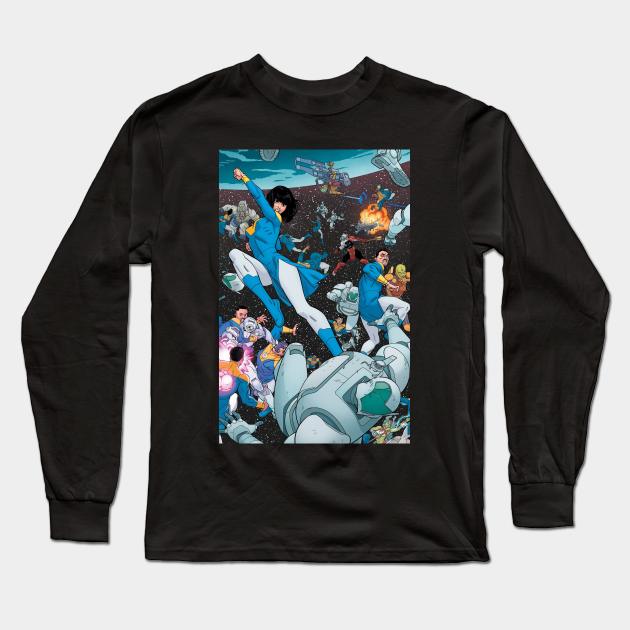 invincible scene Long Sleeve T-Shirt by super villain